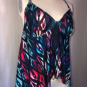 Swimsuits For All tankini top 12 EUC